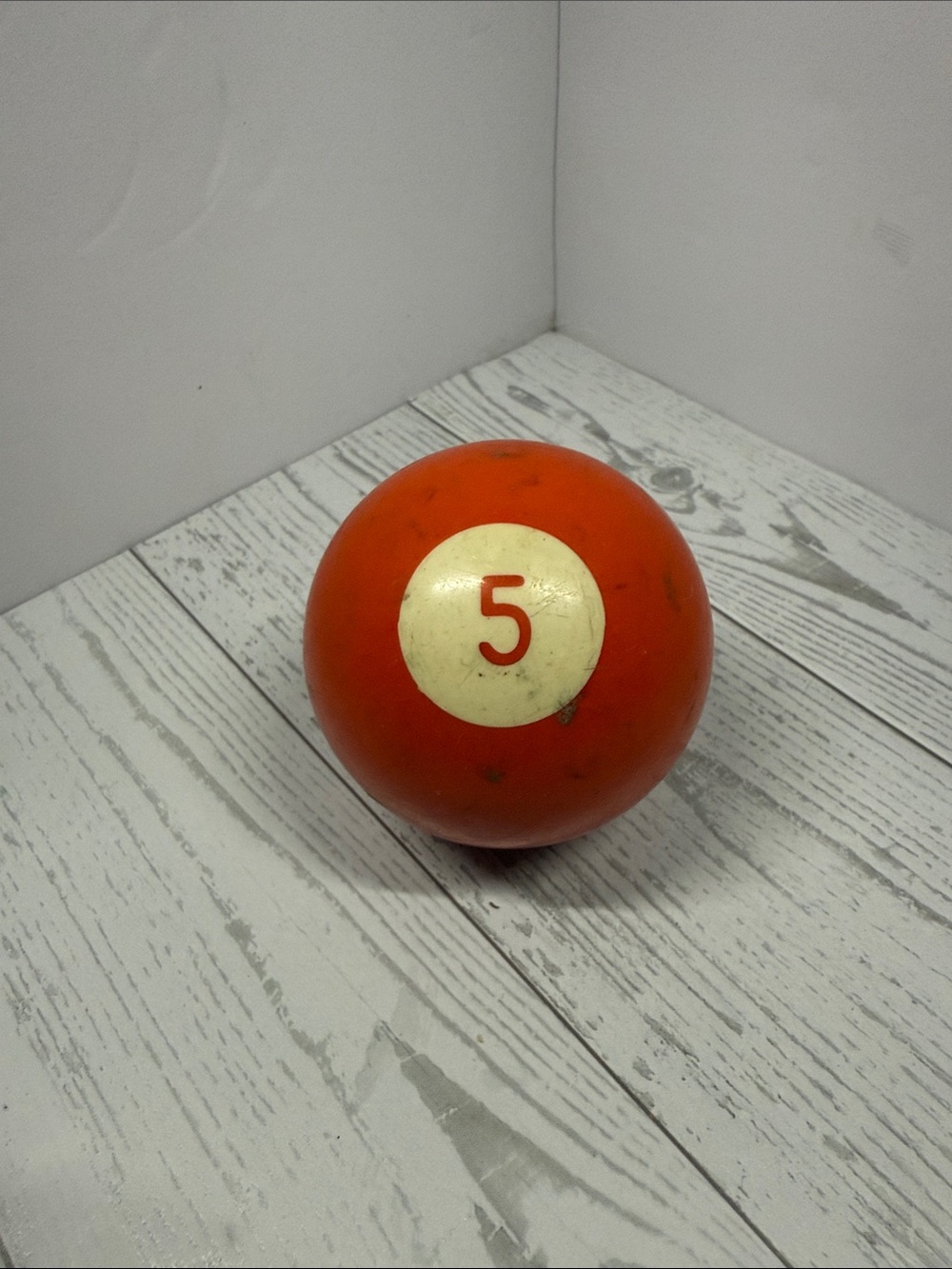 Red Number 5 Pool/Billiard Ball